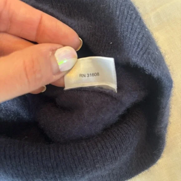 Jos. A. Bank Reserve 100% Cashmere V-Neck Sweater Navy XL